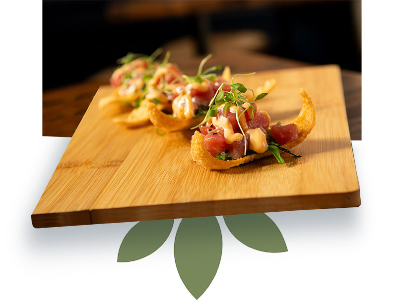 Tuna Poke Nachos