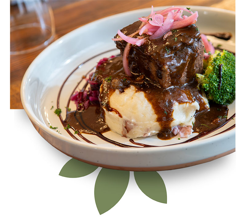 Cabernet-Braised Short Rib at Purple Olive